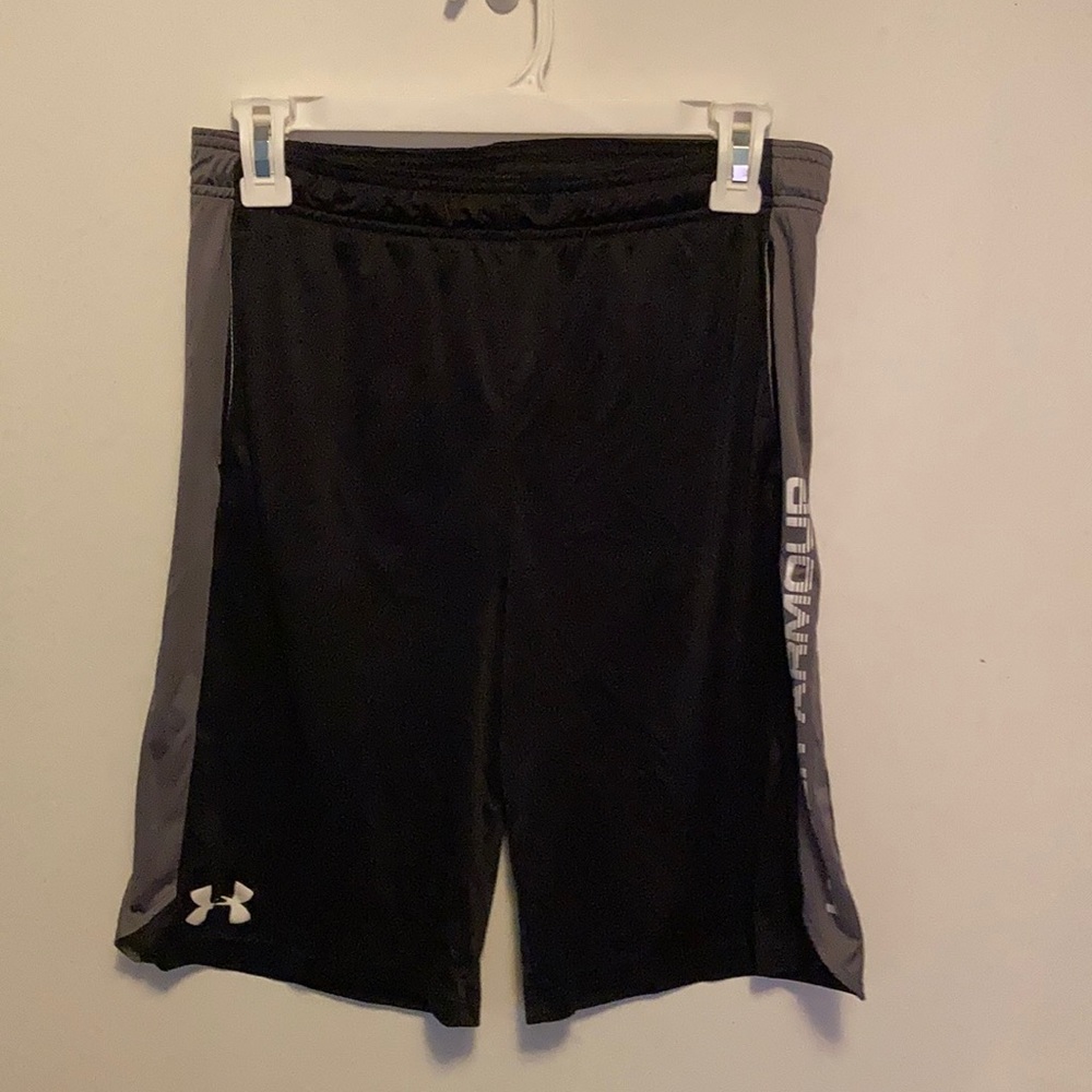 Youth large, Black UnderArmour shorts